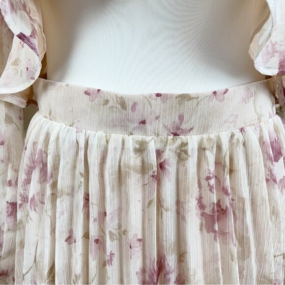 NWT En Saison Kika Blouse & Midi Skirt Set in Pink Floral - Picture 3 of 9